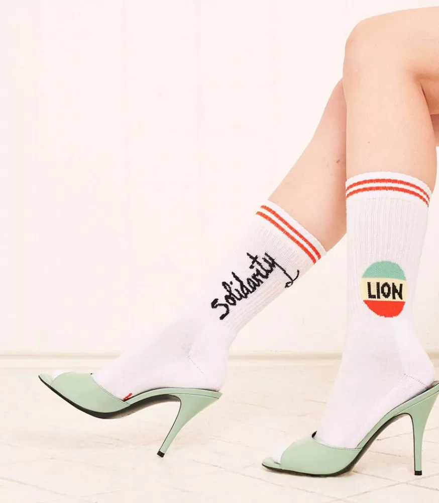 Femme Bella Freud Chaussettes Lion En Coton