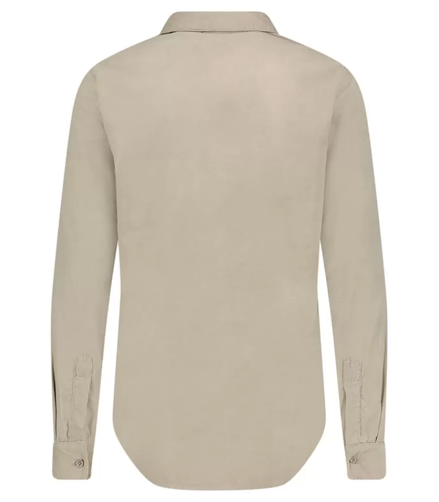 Homme Daub Chemise Homme Avec Pochette Taupe Grey