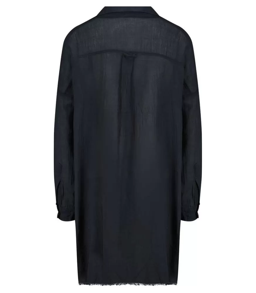 Femme Maison Saint Julien Chemise Oversize Mykonos Bleu Nuit