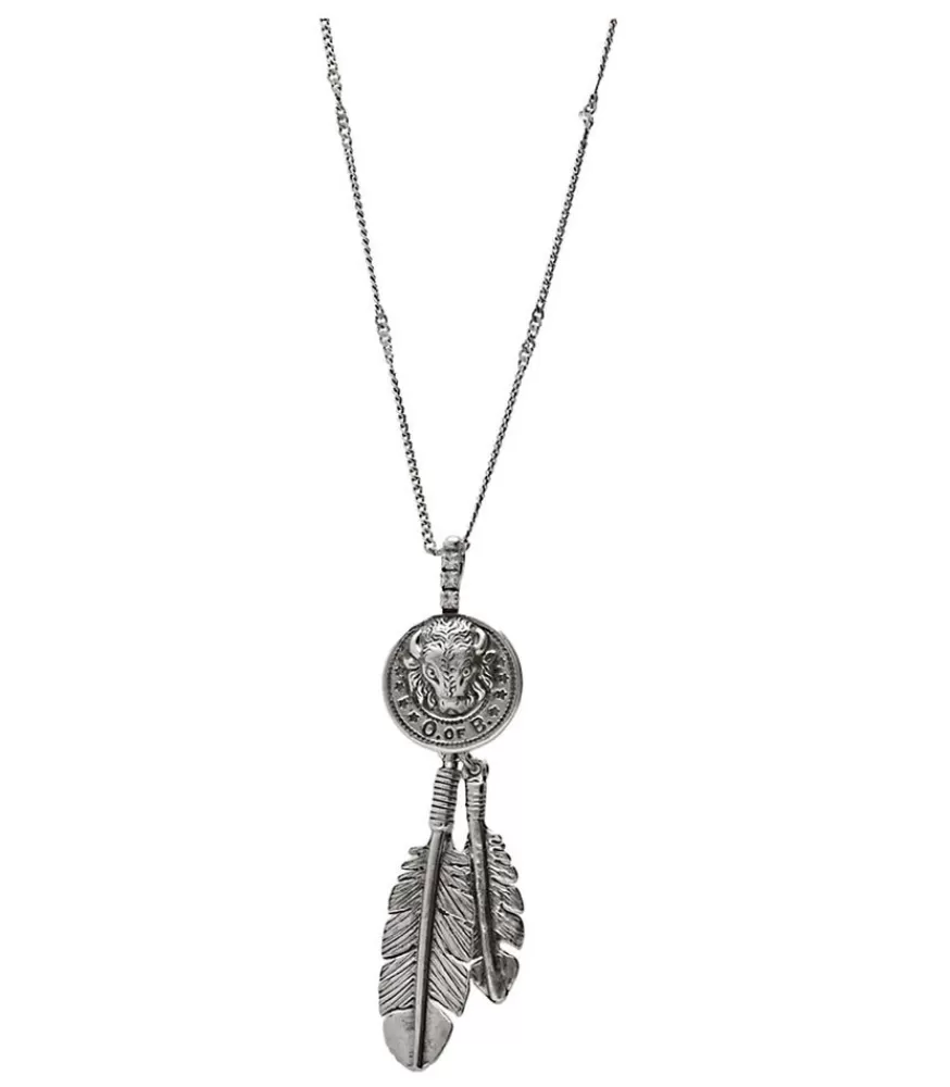 Femme Gas Bijoux Collier Buffalo Argente