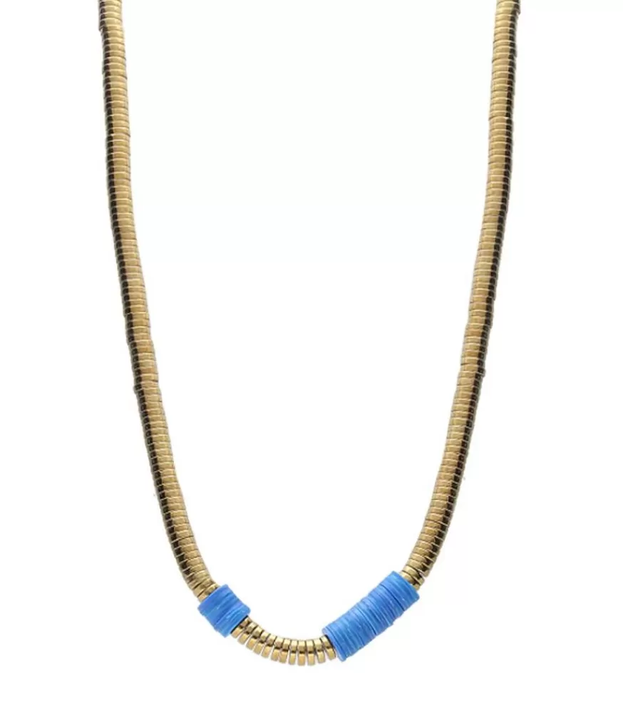 Femme Maison Mönik Collier Hibiscus Bleu X Jane De Boy