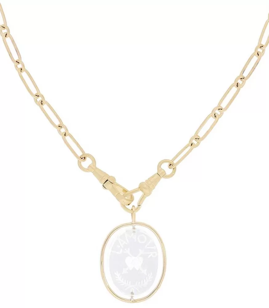 Femme Pascale Monvoisin Collier L'Amour N°2 En Cristal