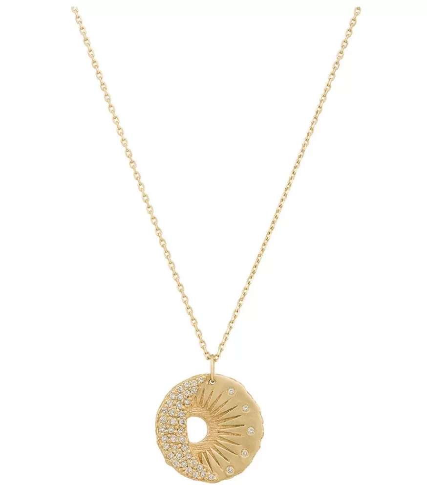 Femme Céline Daoust Collier Medaille Soleil & Lune