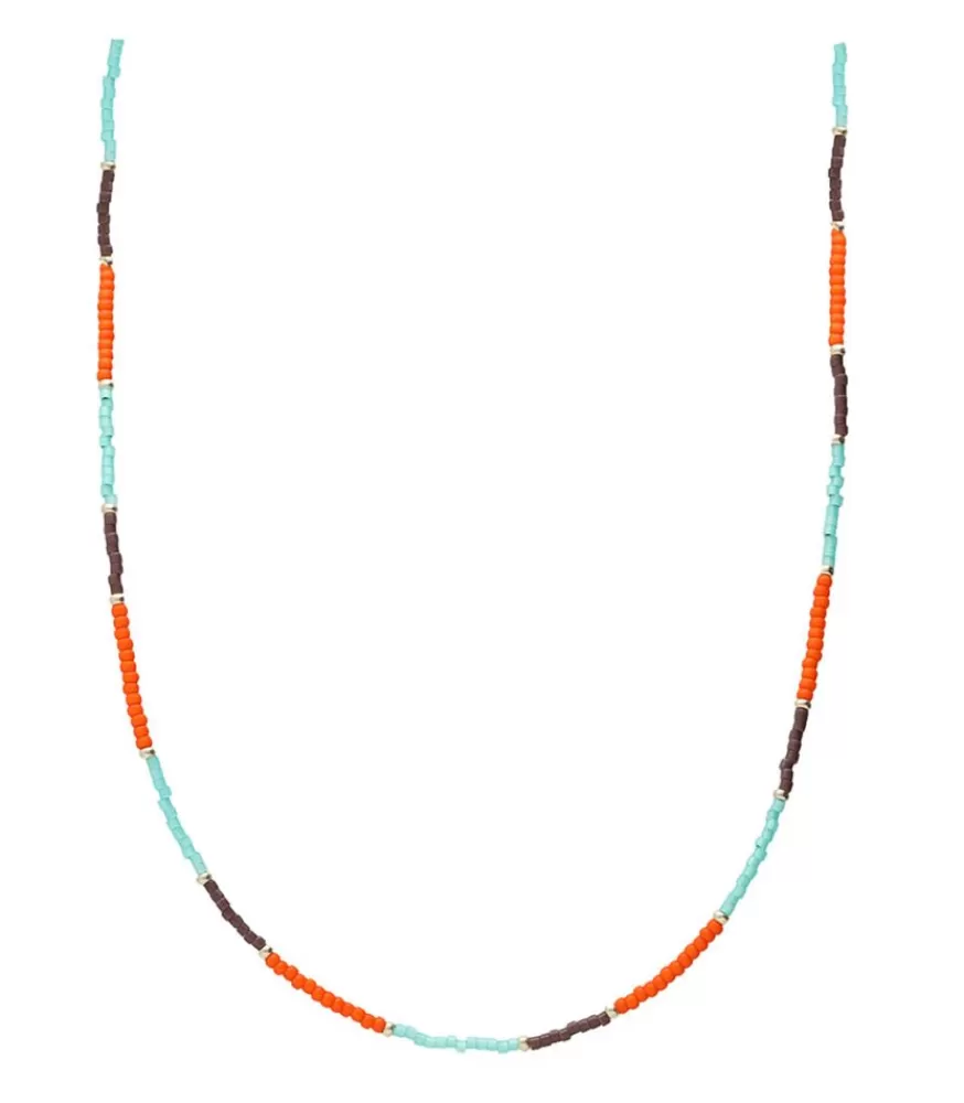 Femme And... Paris Collier Miyuki Perles Turquoise Et Orange