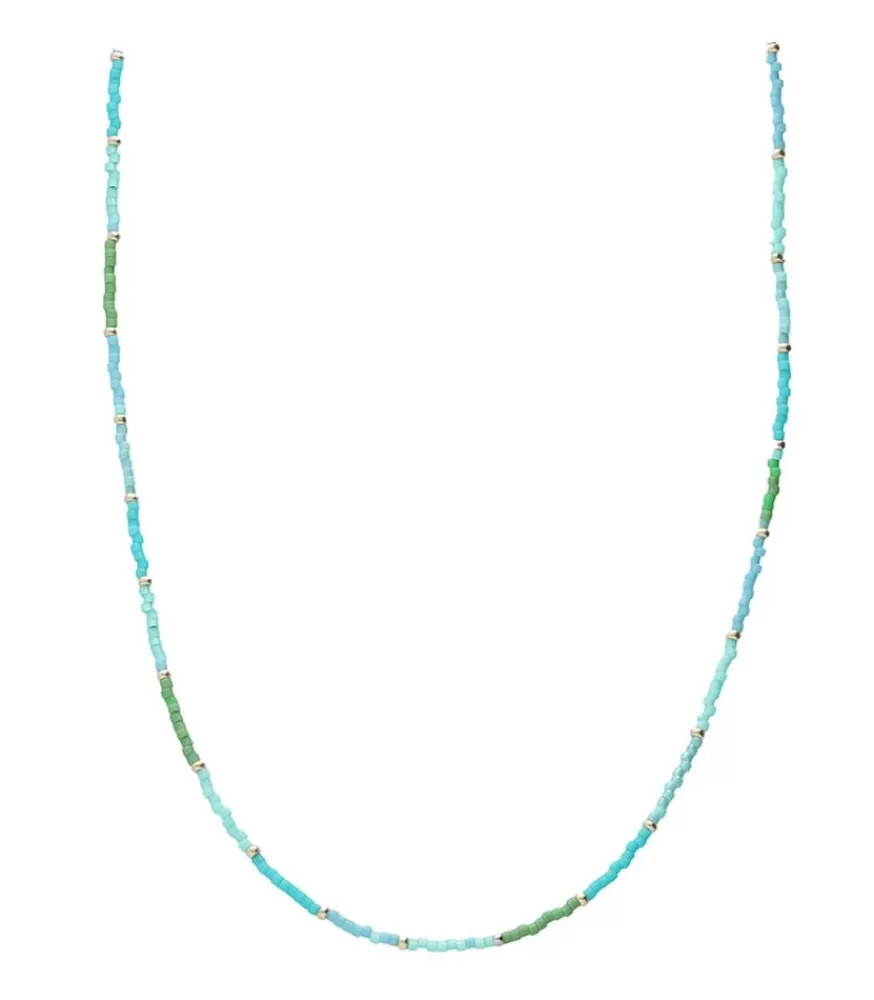 Femme And... Paris Collier Miyuki Perles Turquoise Et Verte