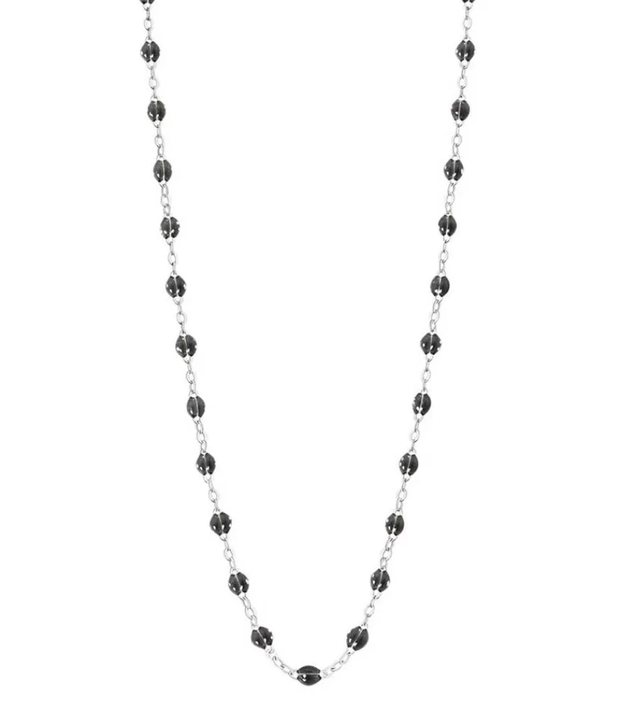 Femme Gigi Clozeau Collier Or Blanc Et Perles De Resine 42 Cm
