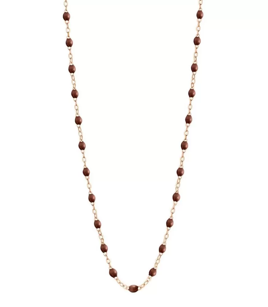 Femme Gigi Clozeau Collier Or Jaune Et Perles De Resine 42 Cm