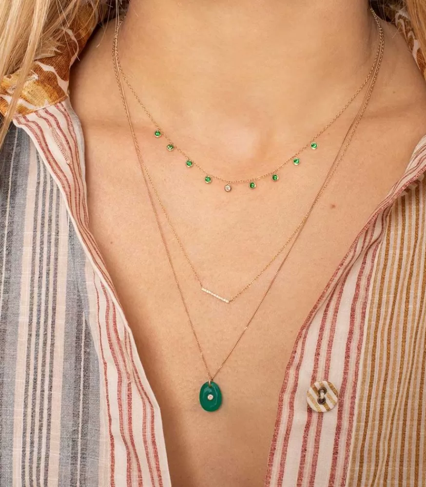 Femme Pascale Monvoisin Collier Orso N°1 Green Onyx