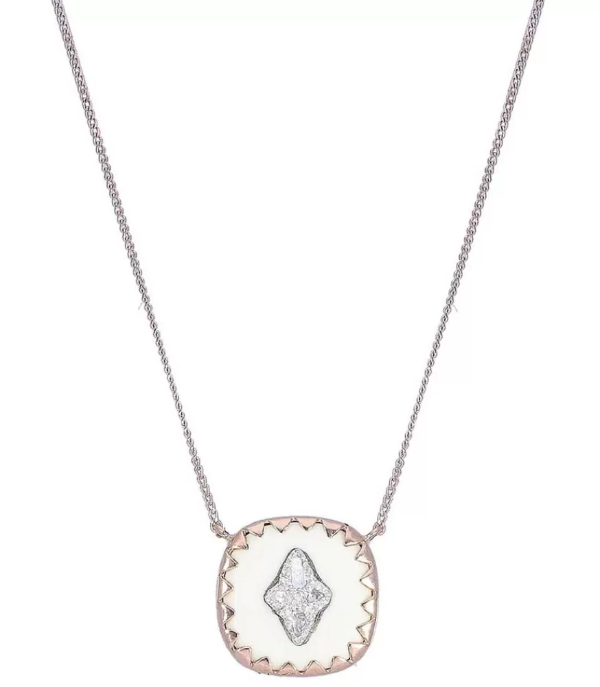 Femme Pascale Monvoisin Collier Pierrot N° 2 Blanc Et Diamants