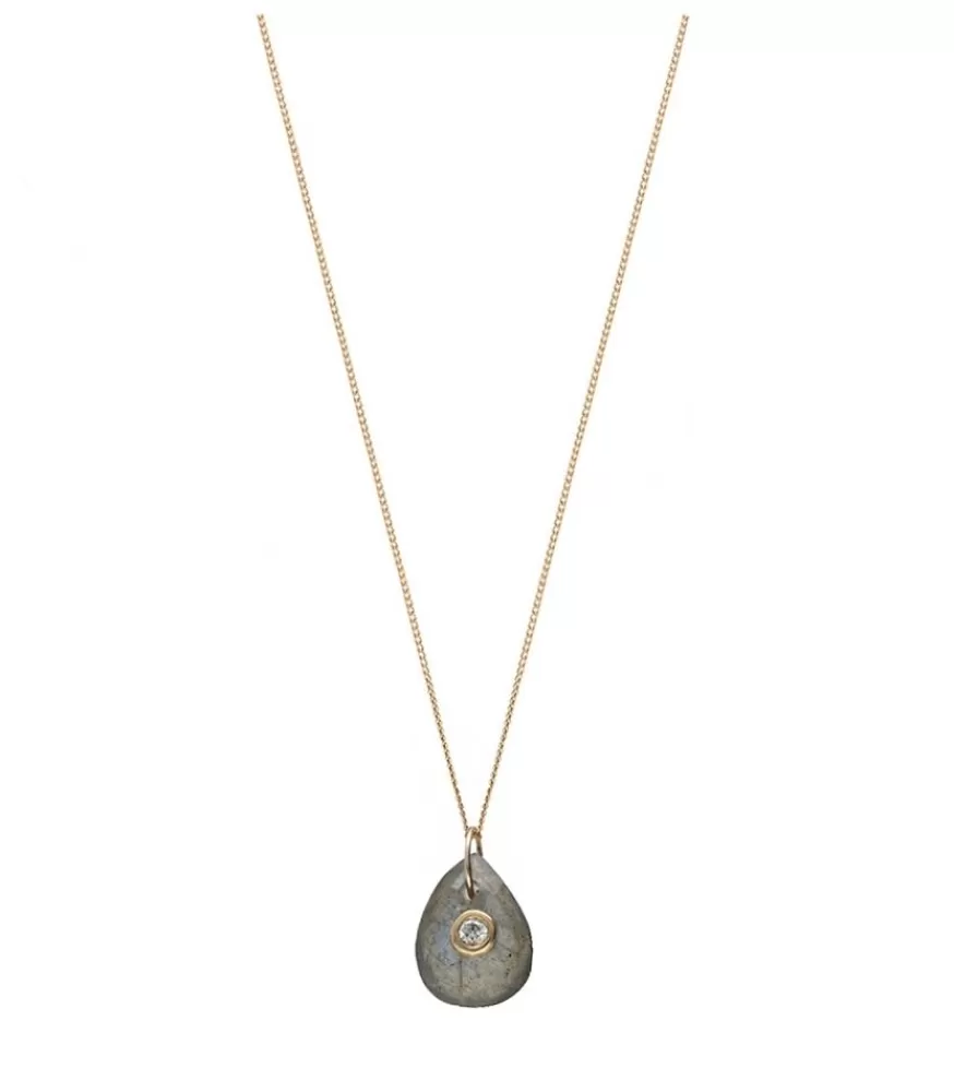 Femme Pascale Monvoisin Collier Ras De Cou Orso Labradorite