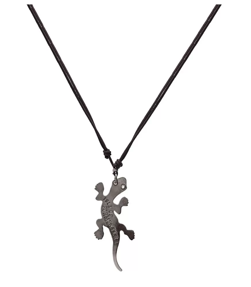 Femme Gas Bijoux Collier Salamandre Argent