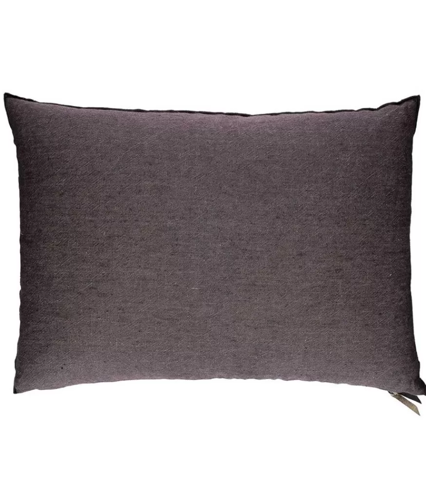 Maison de Vacances Coussin Vice Versa En Lin Lave Froisse 50 X 70 Cm