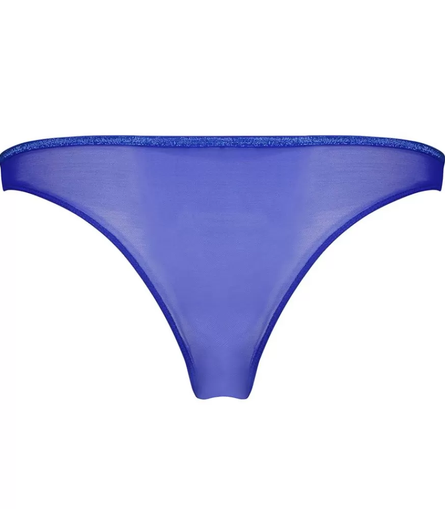 Femme La Nouvelle Culotte Bresilienne Georgia Blue Mesh