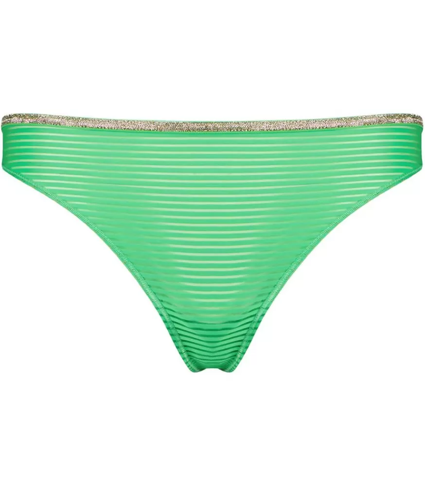 Femme La Nouvelle Culotte Bresilienne Georgia Green Stripes