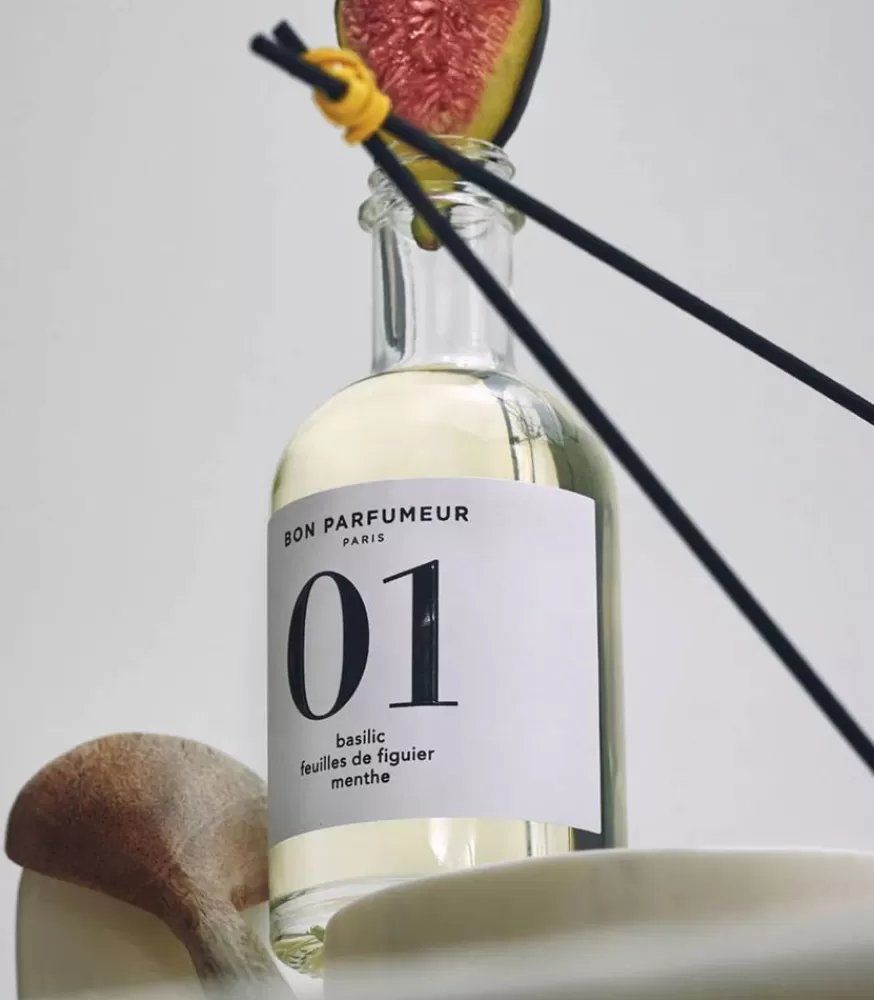 Bon Parfumeur Diffuseur De Parfum D'intérieur 01 Basilic, Feuilles De Figuier Et Menthe 200 Ml