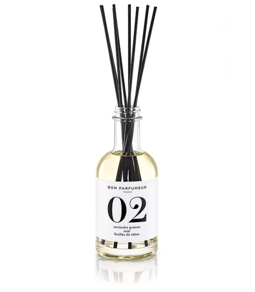 Bon Parfumeur Diffuseur De Parfum D'intérieur 02 Graines De Coriandre, Miel Et Feuilles De Tabac 200 Ml