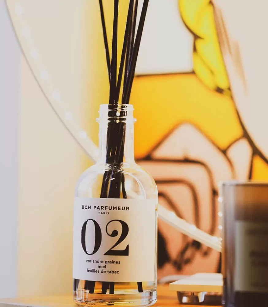 Bon Parfumeur Diffuseur De Parfum D'intérieur 02 Graines De Coriandre, Miel Et Feuilles De Tabac 200 Ml