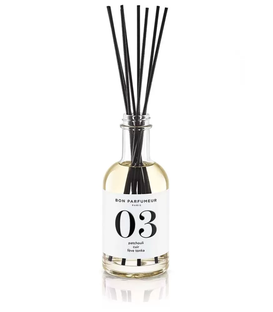 Bon Parfumeur Diffuseur De Parfum D'intérieur 03 Patchouli, Cuir Et Feve Tonka 200 Ml