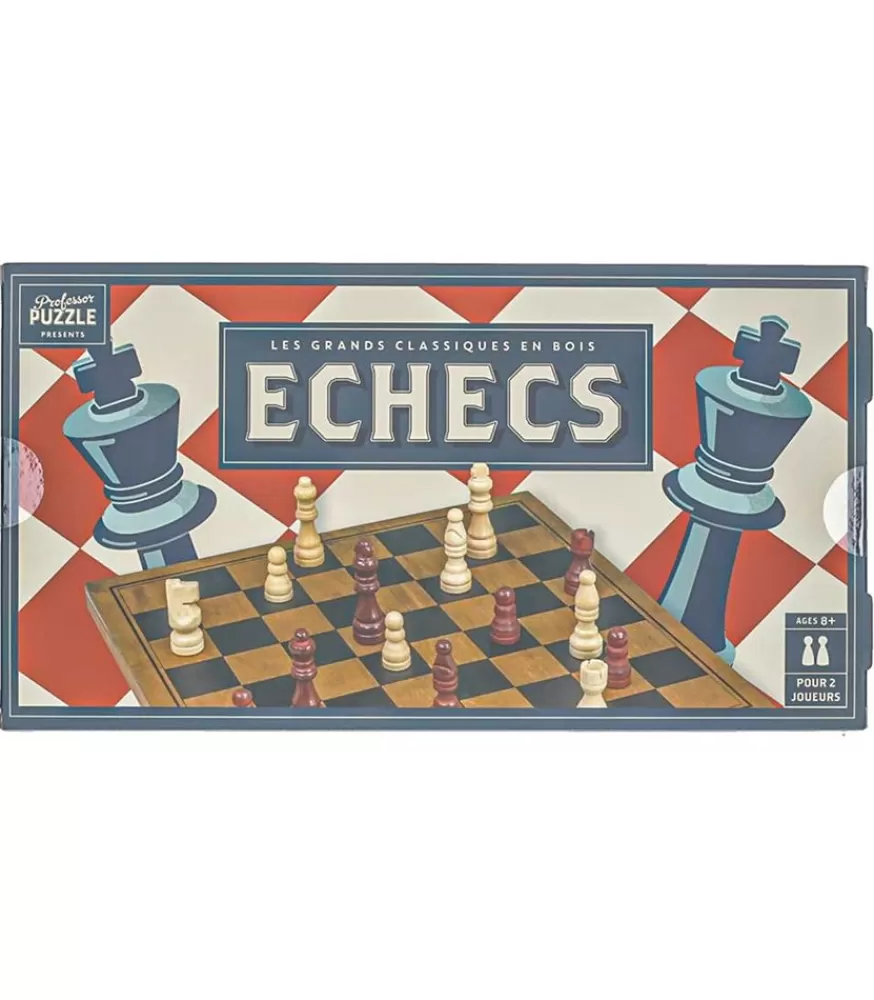 Wilson Jeux Echecs En Bois Professor Puzzle