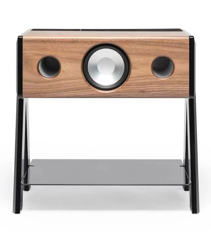 La Boite Concept Enceinte Haute-Fidelite Cube Woody Noyer