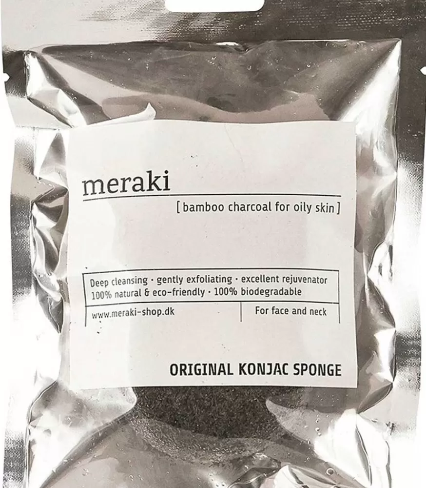 Meraki Eponge Konjac Au Charbon De Bambou