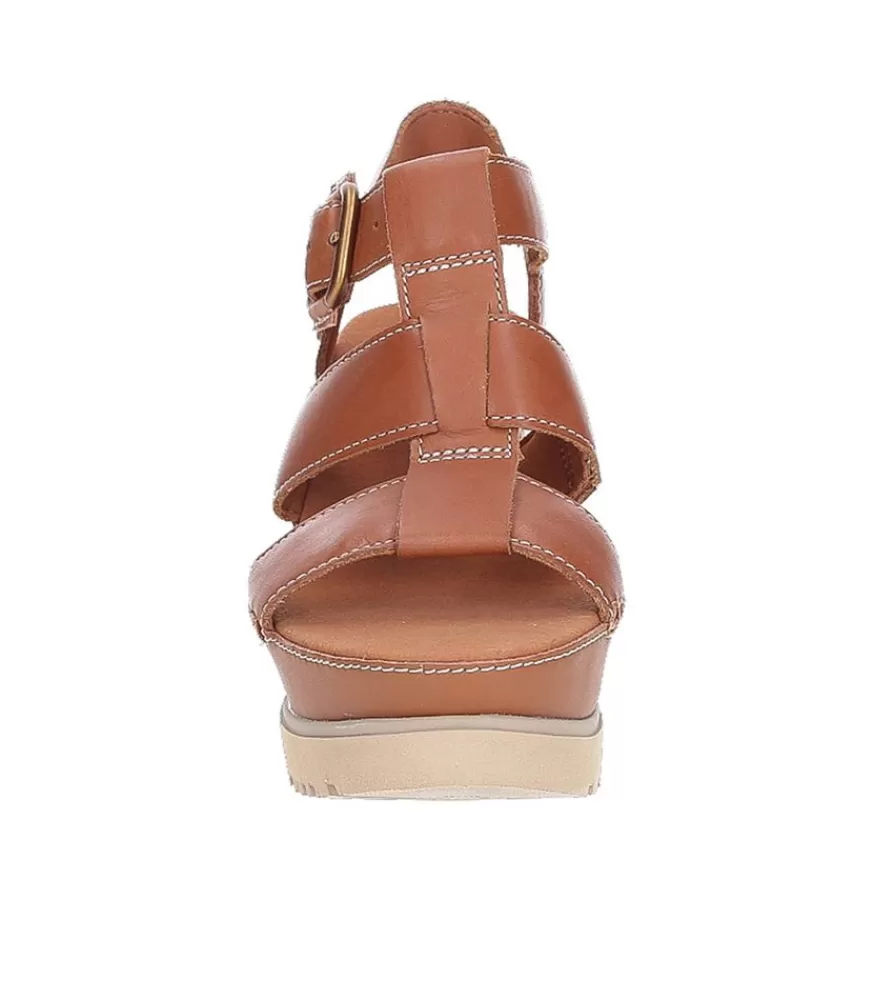 Femme UGG® Espadrilles Compensees Abbot Strap Cognac