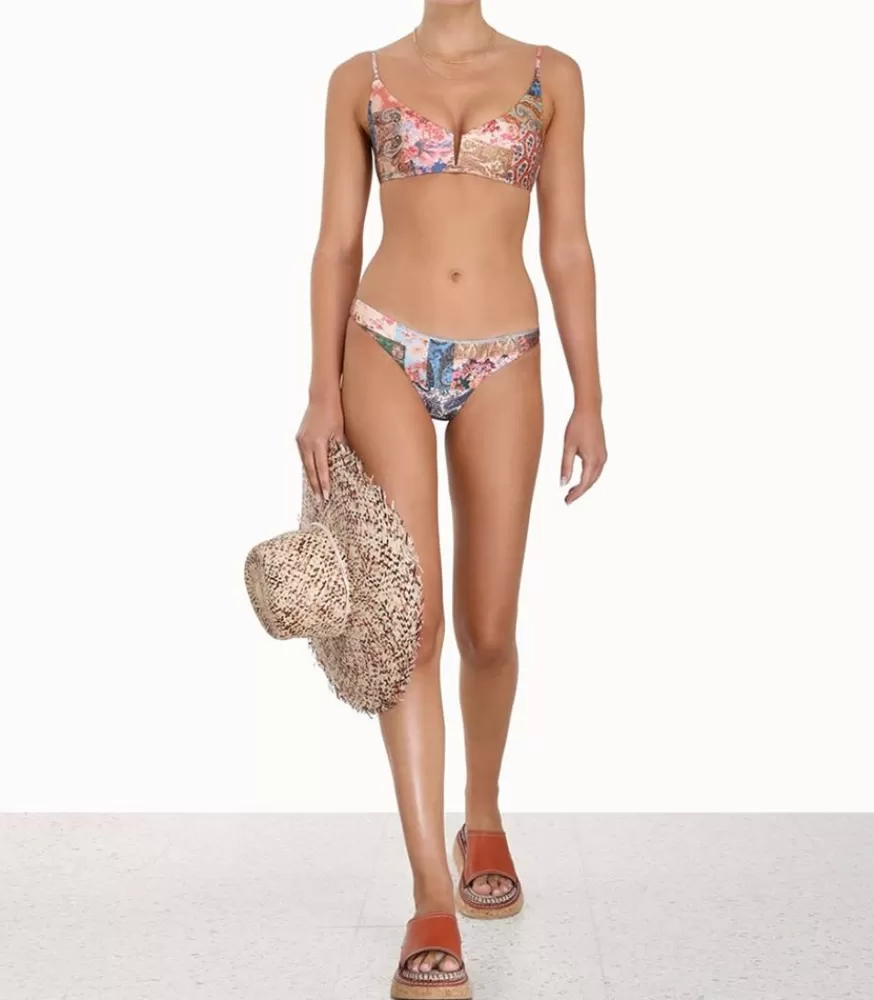 Femme Zimmermann Haut De Bikini Devi Plunge V Wire