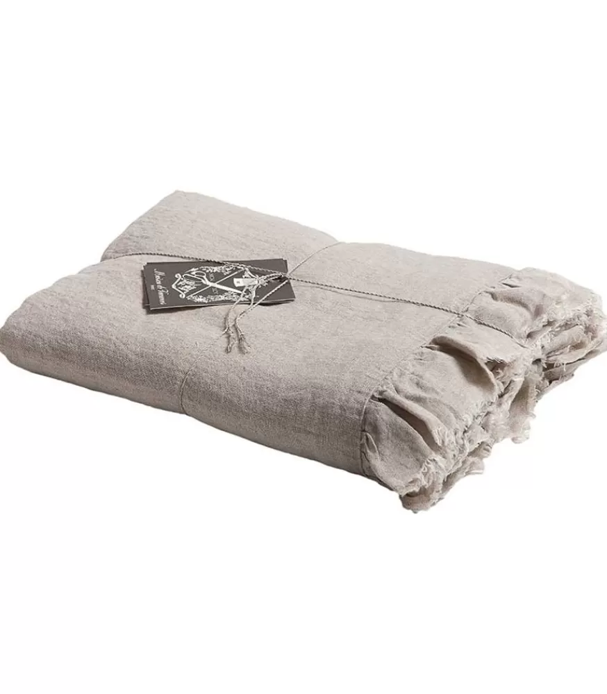 Maison de Vacances Housse De Couette Boho Lin Lave 140 X 200 Cm