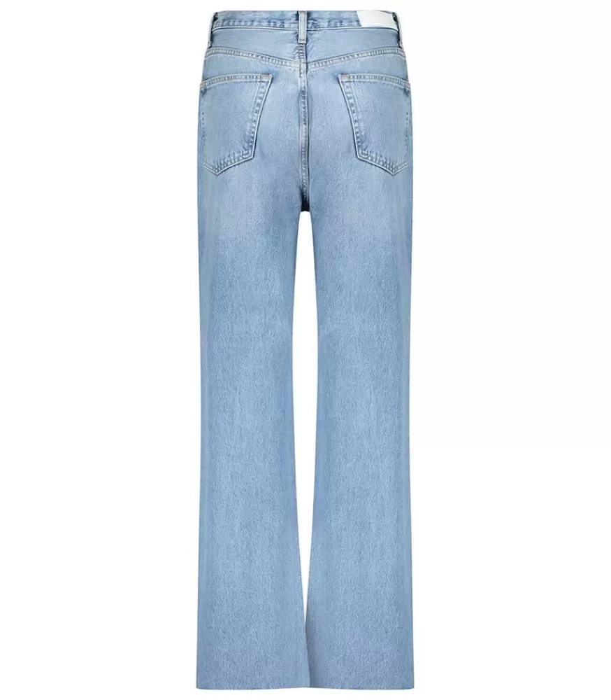 Femme RE/DONE Jean 70S Ultra High Rise Wide Leg Denim Clair