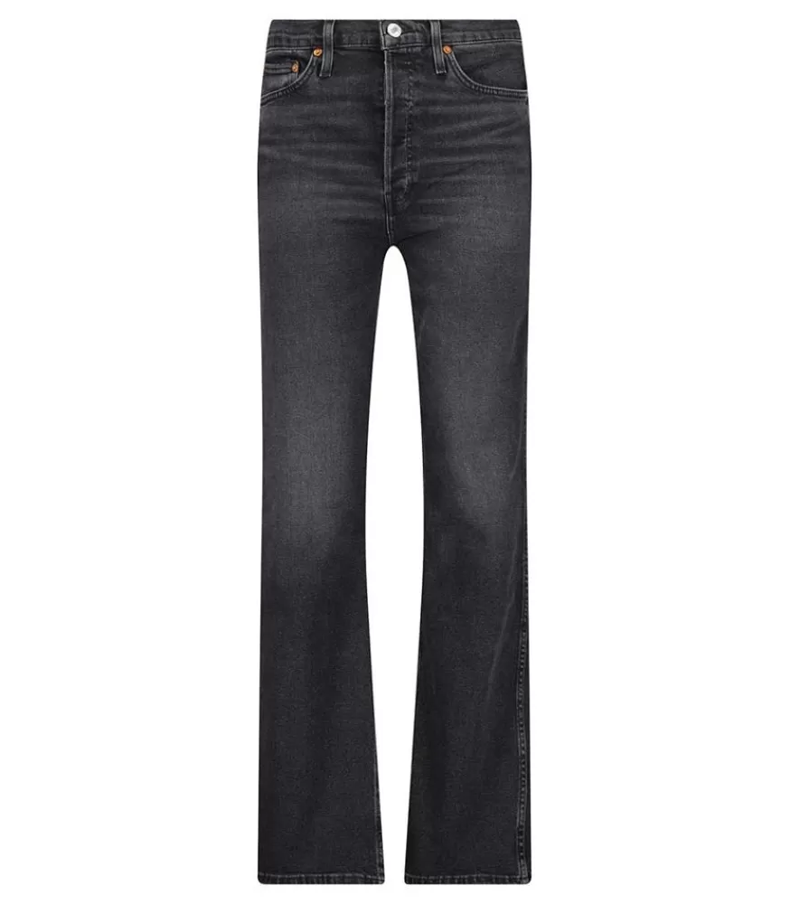 Femme RE/DONE Jean 90S High Rise Loose Faded Coal