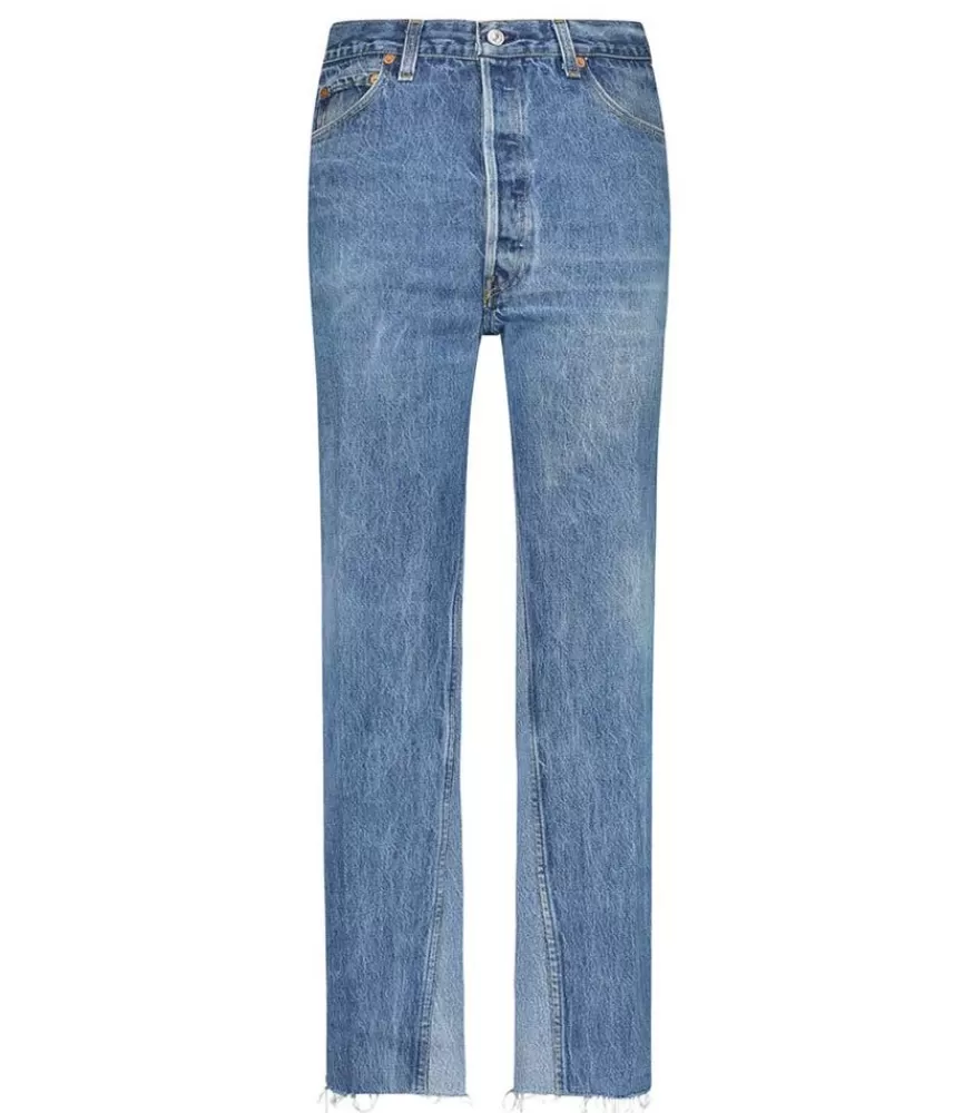 Femme RE/DONE Jean Flare Crop Taille Haute Levi'S