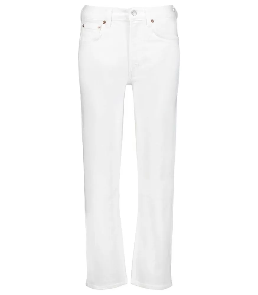 Femme AGOLDE Jean Kye Mid Rise Straight Crop Stretch