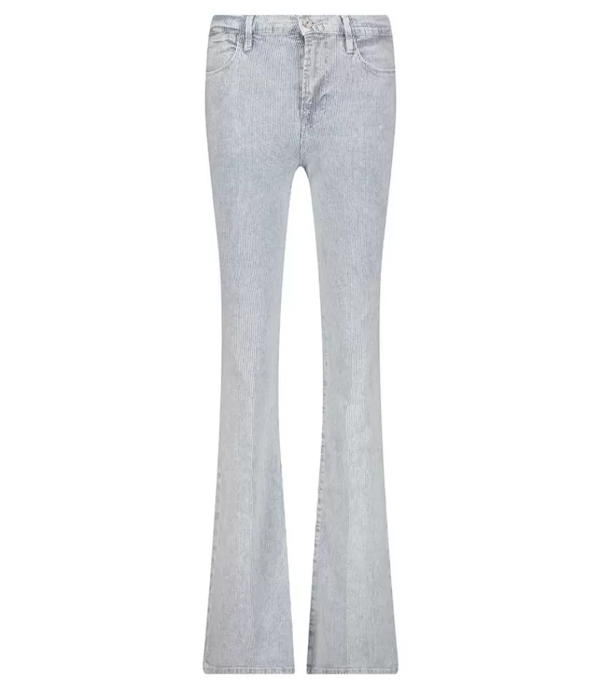 Femme Frame Jean Le High Flare Rayures