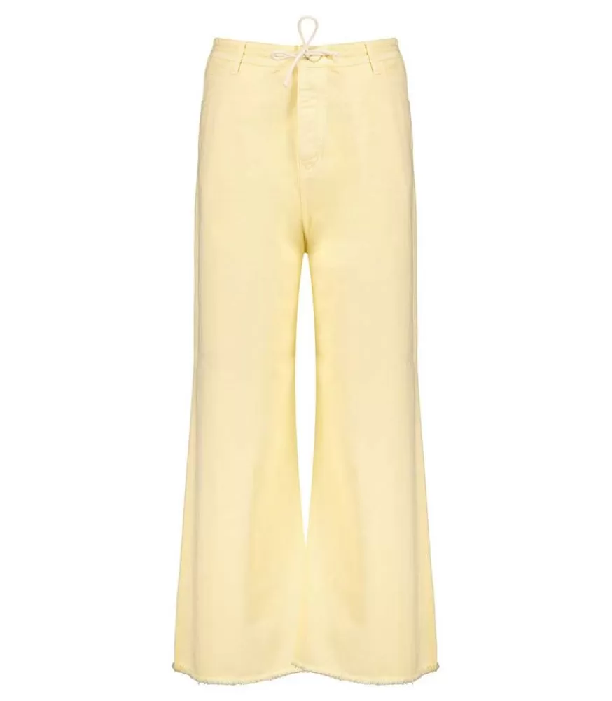 Femme HAPPY HAUS Jean Oversize Jaune Pale