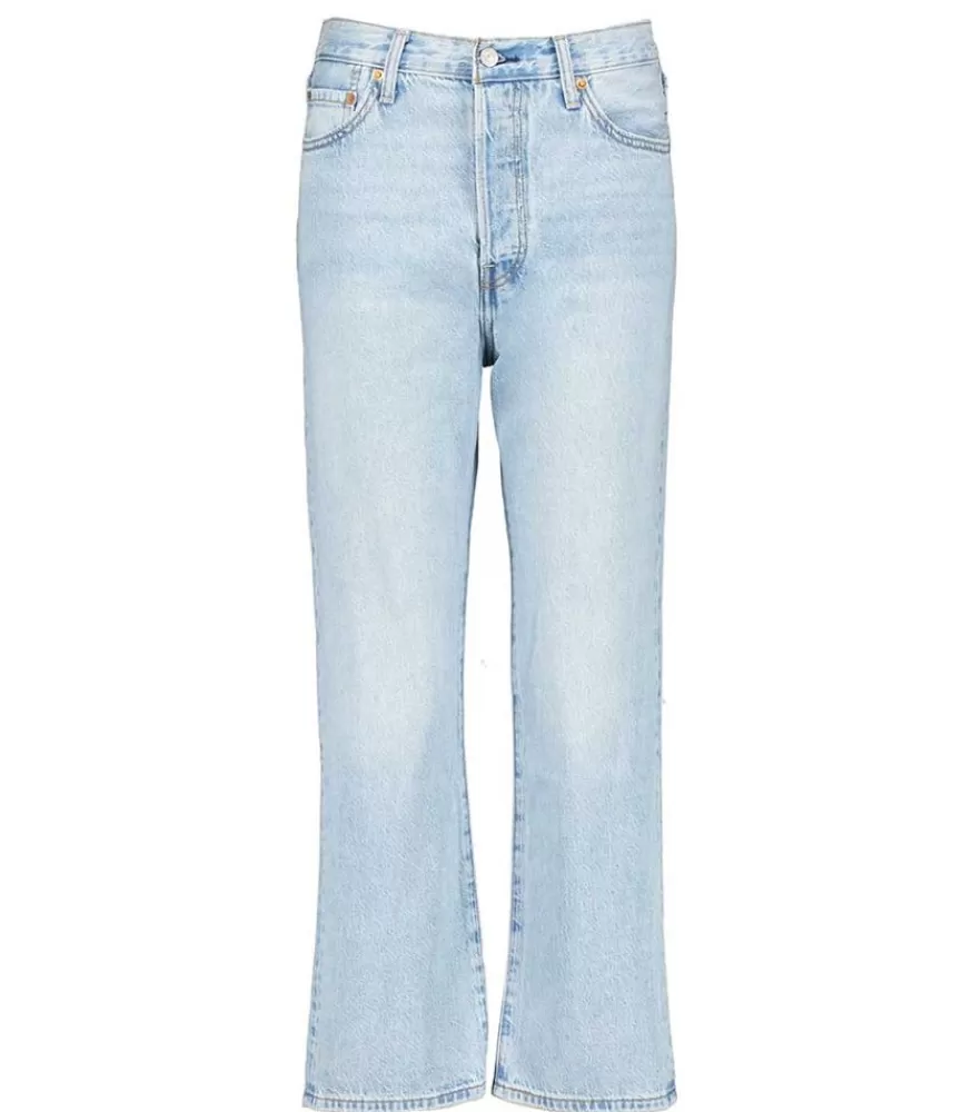 Femme Levi's Jean Ribcage Straight Ankle Middle Road