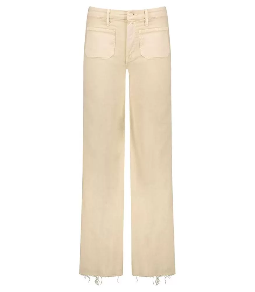 Femme Mother Jean Wideleg The Patch Pocket Roller Fray Chalk Tapioca