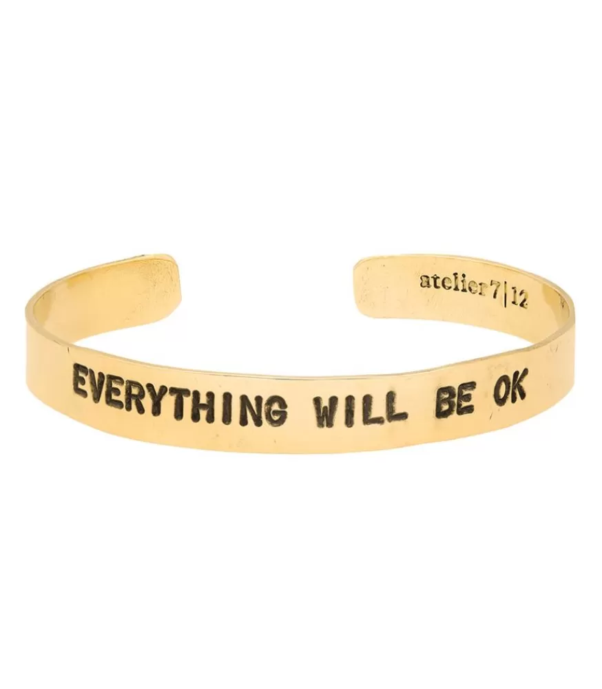 Femme Atelier 7 | 12 Jonc En Laiton Grave Everything Will Be Ok