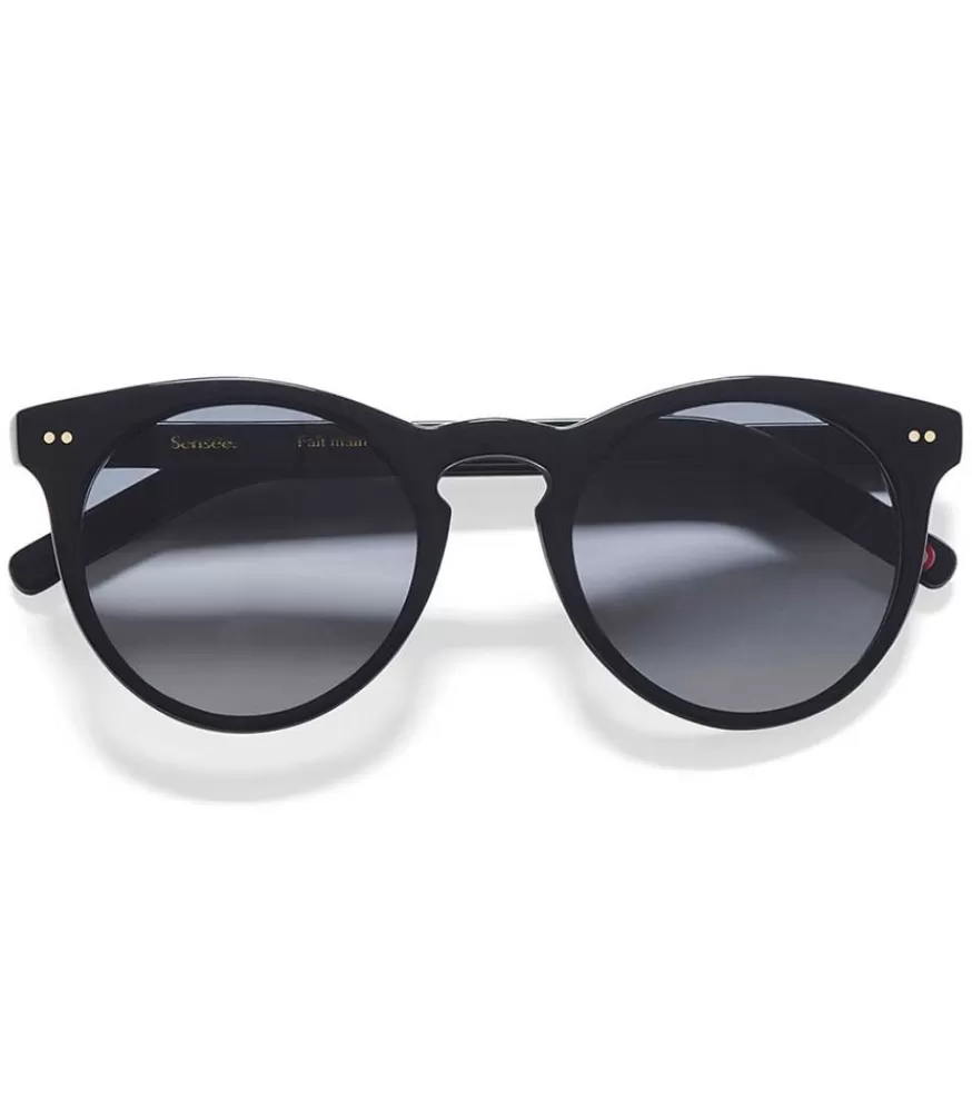 Femme Sensee Lunettes De Soleil Cl.107 Noir Brillant