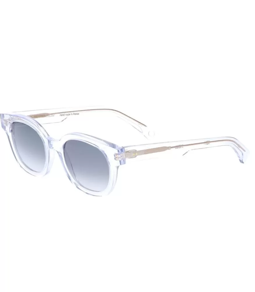 Femme Nathalie Blanc Lunettes De Soleil Pierre Cristal