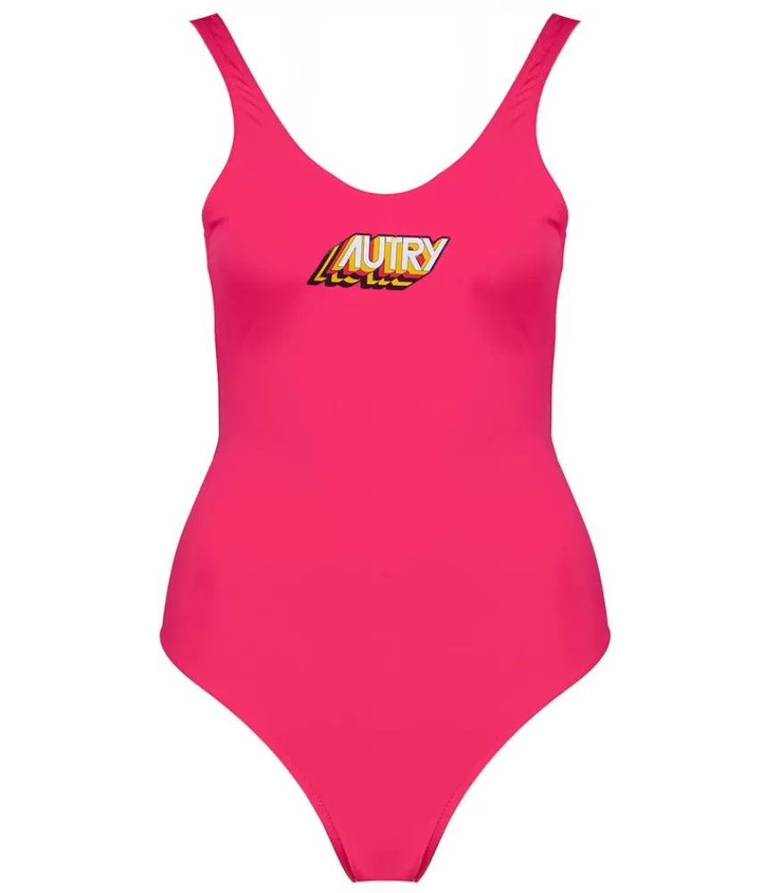 Femme Autry Maillot De Bain Une Piece Aerobic Tinto Tuchsia