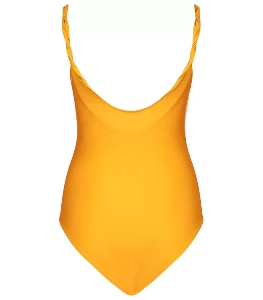 Femme Ganni Maillot De Bain Une Piece Bright Marigol