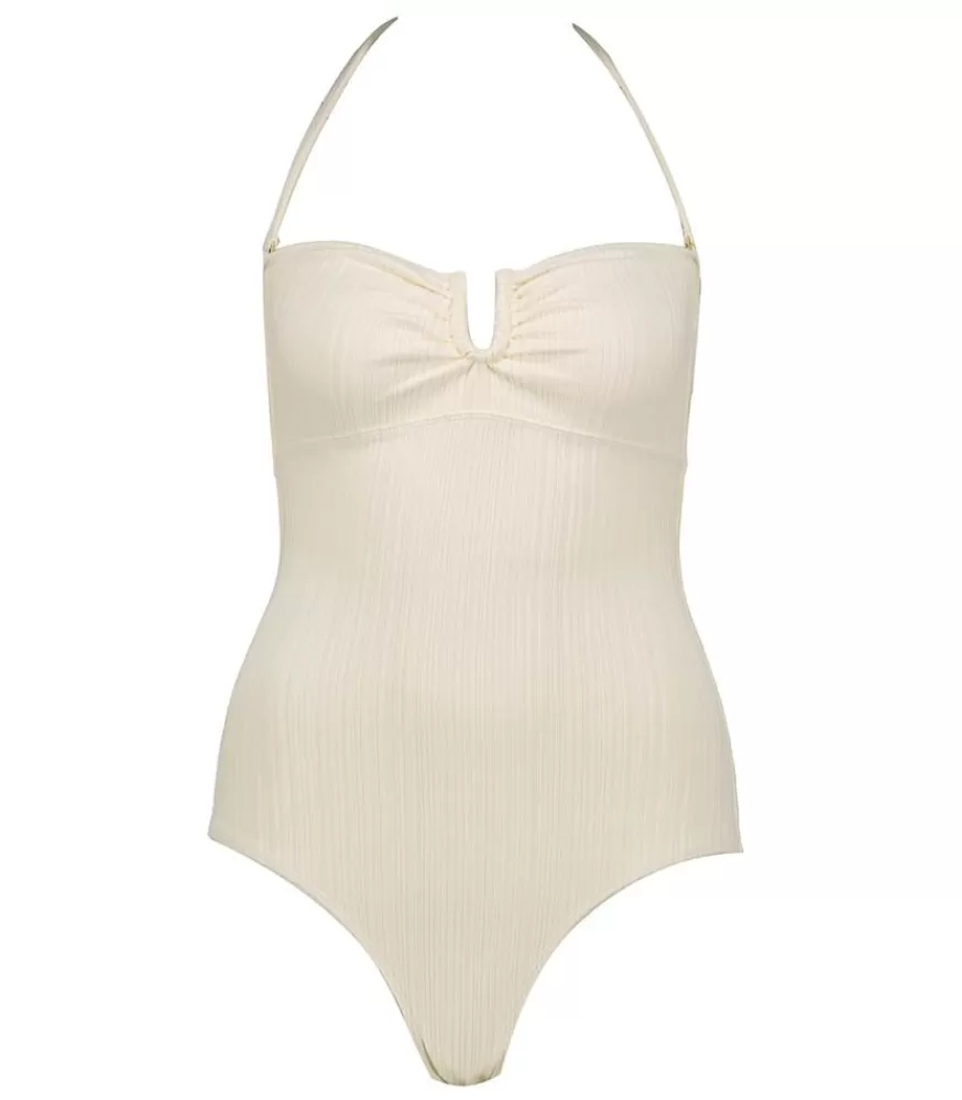 Femme Albertine Maillot De Bain Une Piece Shellbeach White Weavy