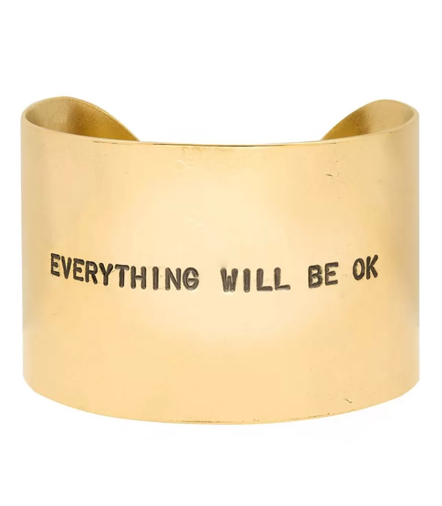 Femme Atelier 7 | 12 Manchette Gravee Everything Will Be Ok