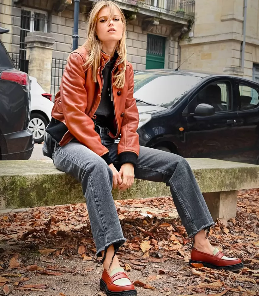 Femme ADIEU Mocassins En Cuir Classic Type 5