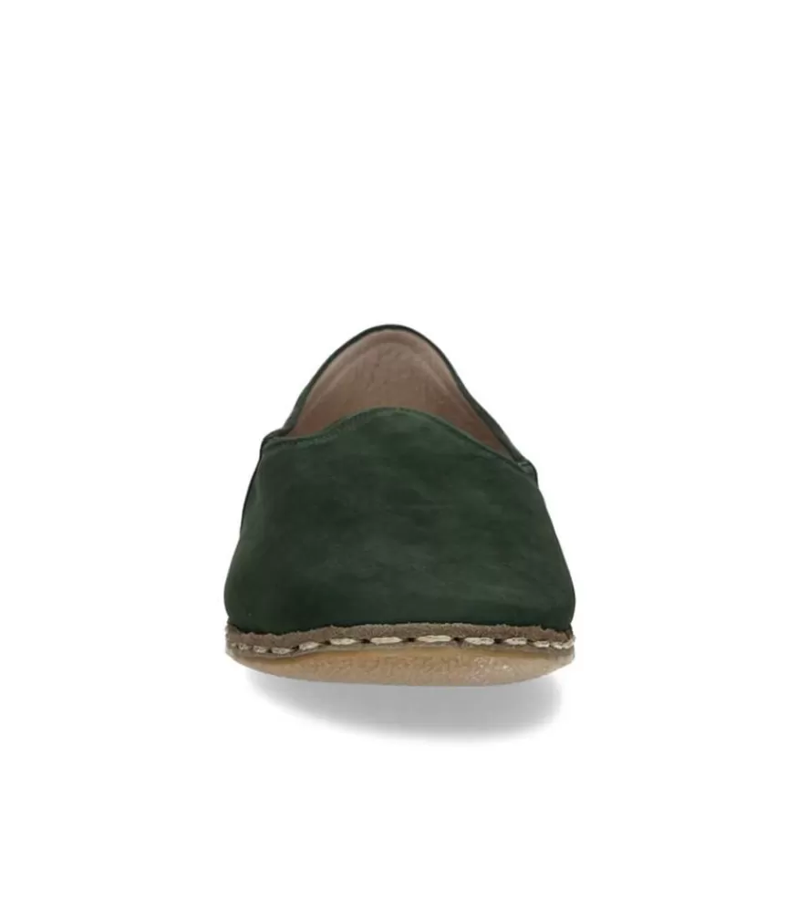 Homme Saanas Mocassins Classique Homme Nubuck Vert