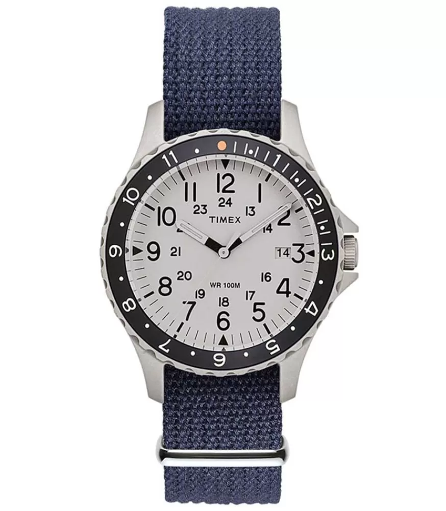 Homme Timex Montre Navi Ocean 38 Mm Bracelet En Tissu