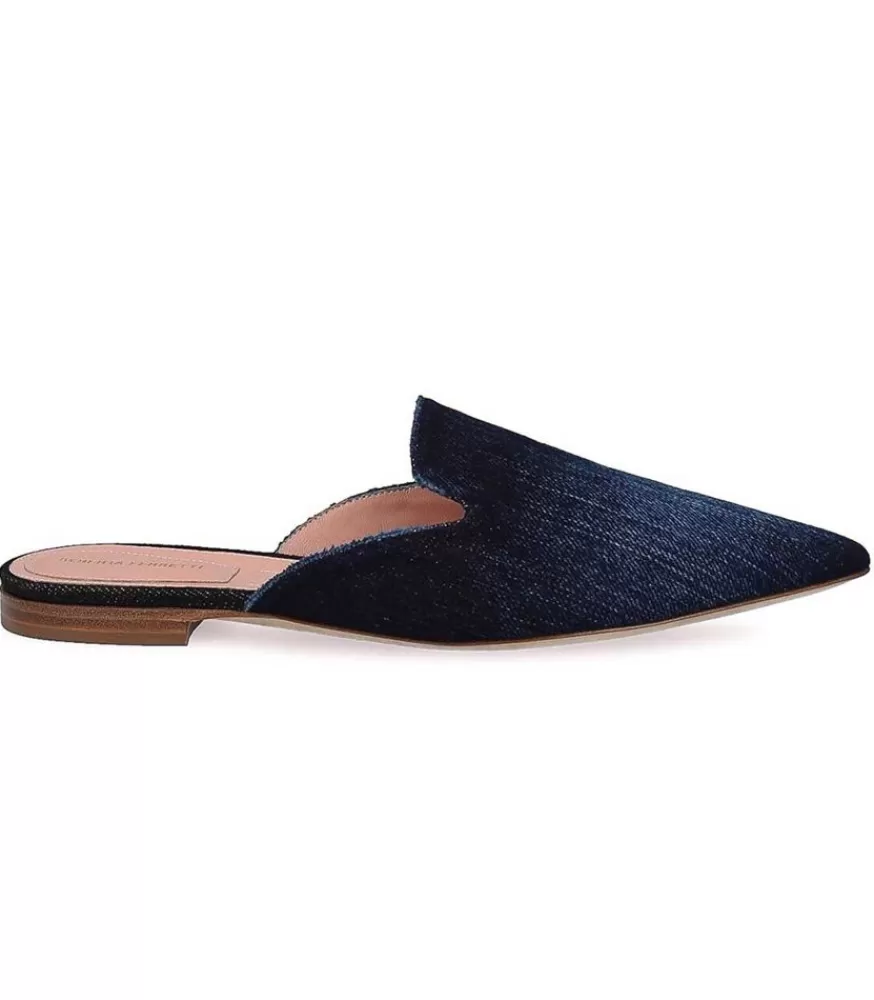 Femme Alberta Ferretti Mule En Denim