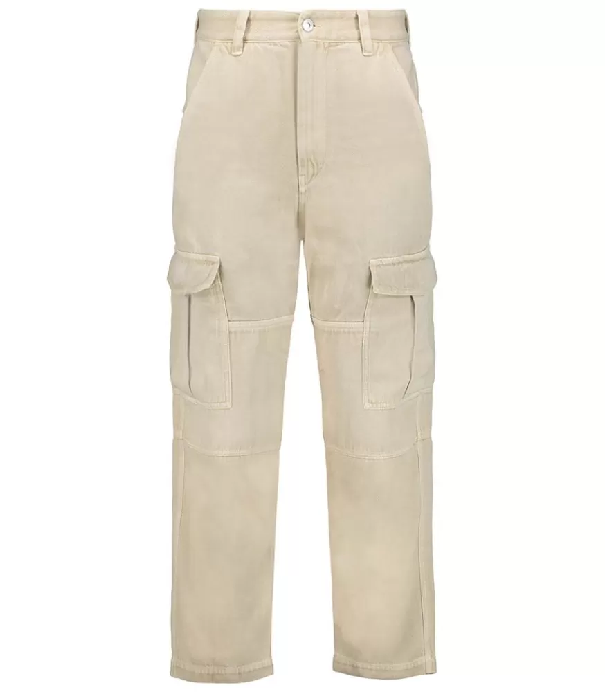 Homme Marant Pantalon Cargo Homme En Denim Terence Ecru