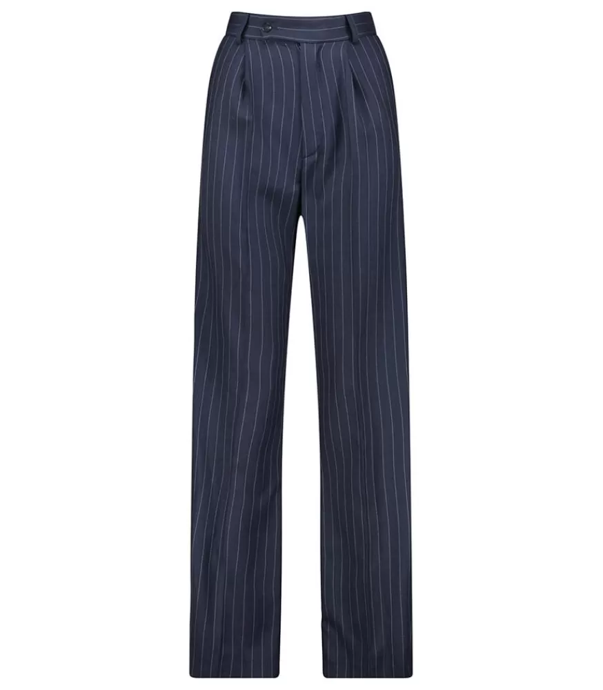 Femme Margaux Lonnberg Pantalon Cesare Navy Stripes