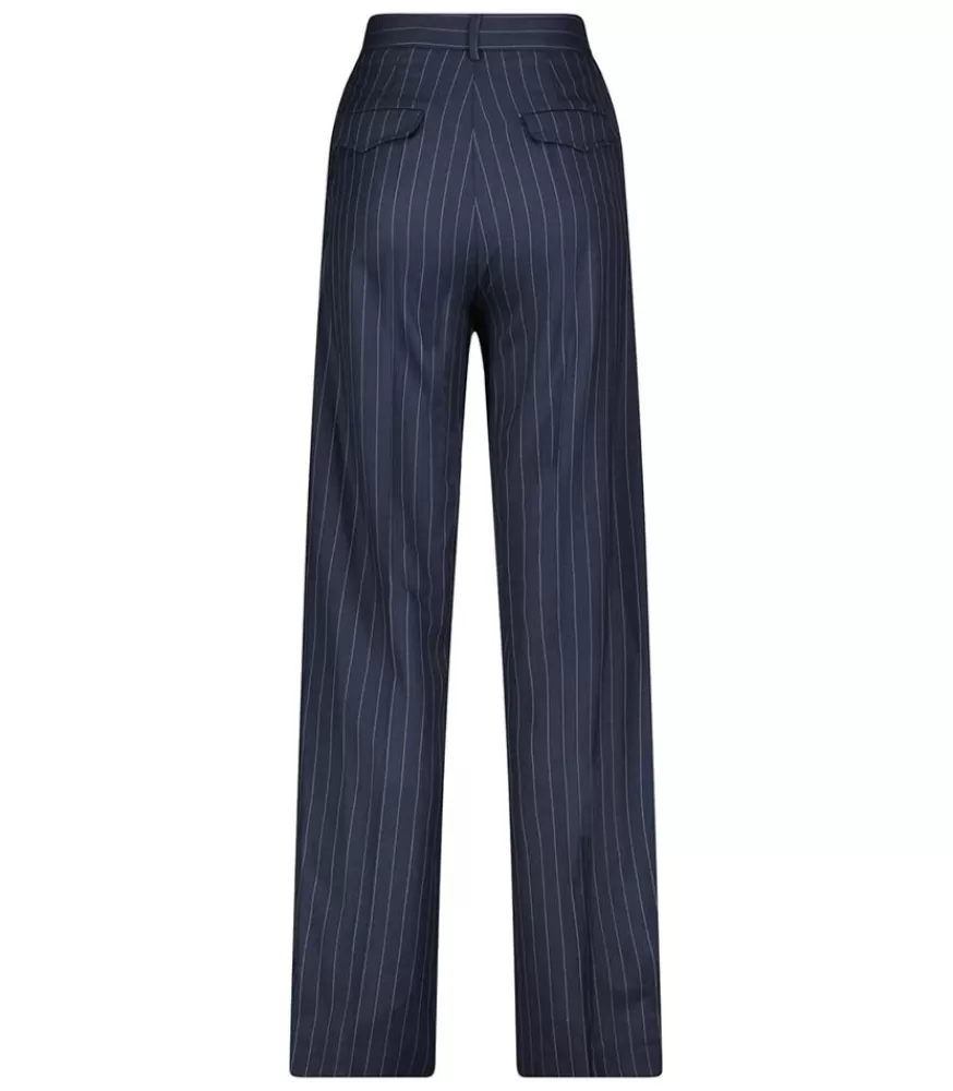 Femme Margaux Lonnberg Pantalon Cesare Navy Stripes